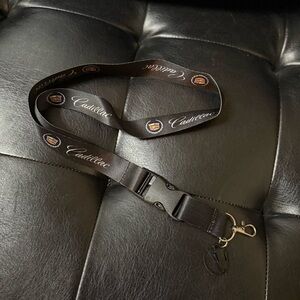 Cadillac Black Lanyard Key Holder